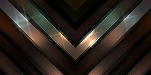 Abstrakt Lysande Geometriska Ljus Bakgrund Fractal Symmetrisk Grafisk Illustration Skärande — Stockfoto