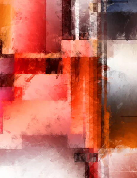 Modern sanat. Renkli çağdaş sanat eserleri. Renkli boya darbeleri. Soyut arkaplanda fırça darbeleri. Fırça boyası. Eşsiz duvar sanatı.