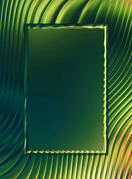 Soyut çerçeveli arkaplan. Renkli, canlı, dalgalı bir duvar kağıdı. Merkezi çerçeveli yaratıcı grafik 2d çizim. Dinamik şekilli modaya uygun sıvı örtüsü.