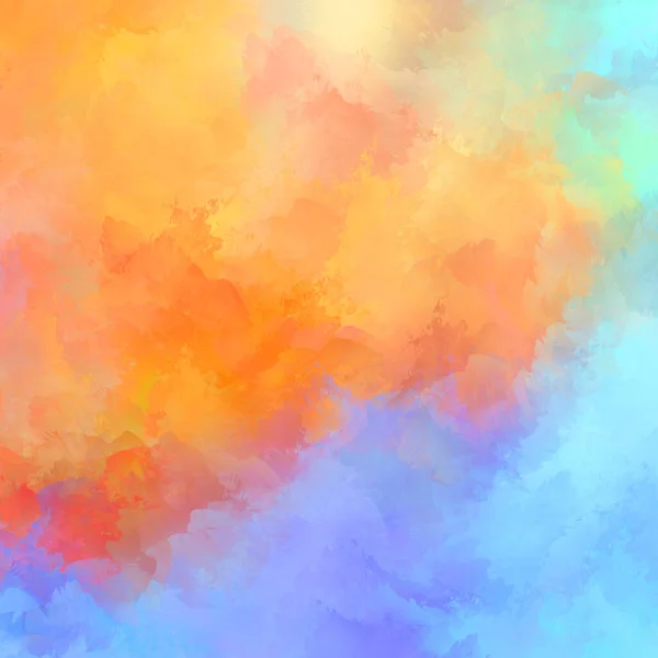 Painted Composition Vibrant Brush Strokes Textured Colorful Painting Paint Brushed — Stock Photo, Image