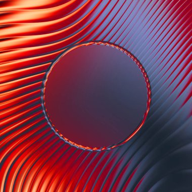 Soyut çerçeveli arkaplan. Renkli, canlı, dalgalı bir duvar kağıdı. Merkezi çerçeveli yaratıcı grafik 2d çizim. Dinamik şekilli modaya uygun sıvı örtüsü.