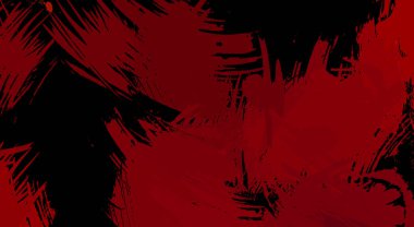 Sanatsal soyut arkaplan. Doku boyalı duvar kağıdı. Boya darbeleriyle yaratıcı bir illüstrasyon. Fırça desenli resim.