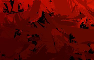 Sanatsal soyut arkaplan. Doku boyalı duvar kağıdı. Boya darbeleriyle yaratıcı bir illüstrasyon. Fırça desenli resim.