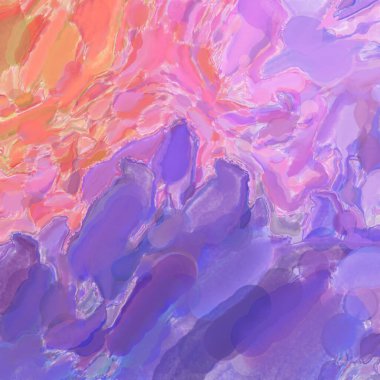 Çağdaş sanat. El işçiliğinin renkli dokusu. Modern resim. Yüzeyde suluboya vuruşlar. Sanatsal arkaplan resmi. Tablo üzerinde soyut resim. Fırça darbeleri. 