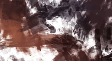 Sanatsal soyut arkaplan. Doku boyalı duvar kağıdı. Boya darbeleriyle yaratıcı bir illüstrasyon. Fırça desenli resim.