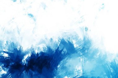 Canlı fırça darbeleriyle boyanmış. Renkli desenli resim. Fırçalanmış duvar kağıdını boya.