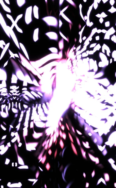 Işık parçacık izleri. Parlayan parçacıkları ve çizgileri olan ışık patlaması yıldızı. Güzel hareketli soyut ışın arkaplanı.