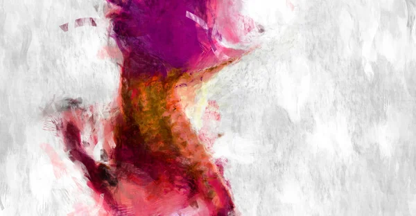 Soyut arkaplanda pürüzlü fırça darbeleri. Fırça boyası. Renkli boya darbeleri. Eşsiz duvar sanatı. Tuvaldeki modern sanat. Renkli çağdaş sanat eserleri. 