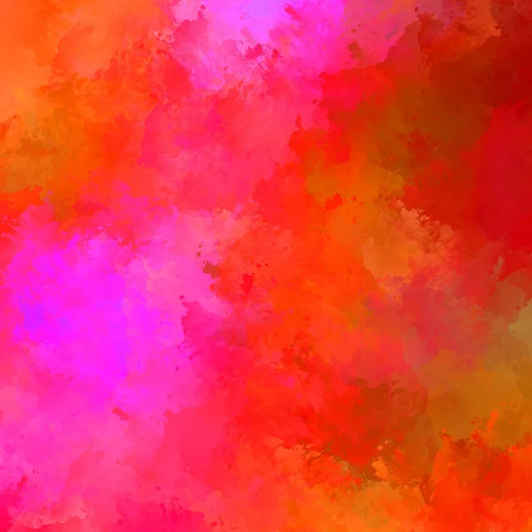 Canlı fırça darbeleriyle boyanmış. Renkli desenli resim. Fırçalanmış duvar kağıdını boya.