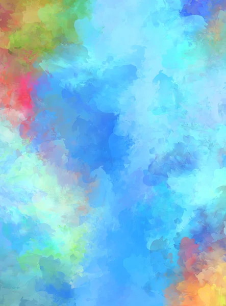 Sanatsal soyut arkaplan. Doku boyalı duvar kağıdı. Boya darbeleriyle yaratıcı bir illüstrasyon. Fırça desenli resim.