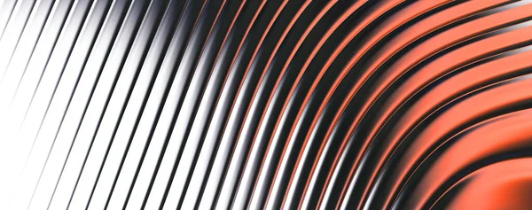 Soyut arkaplan. Renkli dalgalı yansıtıcı duvar kağıdı. Duvar kağıdı, afiş, arkaplan, kart, kitap kapağı veya web sitesi için grafiksel resimleme.