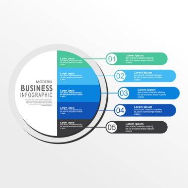 Simgeli vektör bilgi etiketi şablonu. 5 seçenek ya da adım. İş kavramı için bilgi grafikleri. Bilgi grafikleri, akış grafikleri, sunumlar, web siteleri, afişler, yazılı materyaller için kullanılabilir.