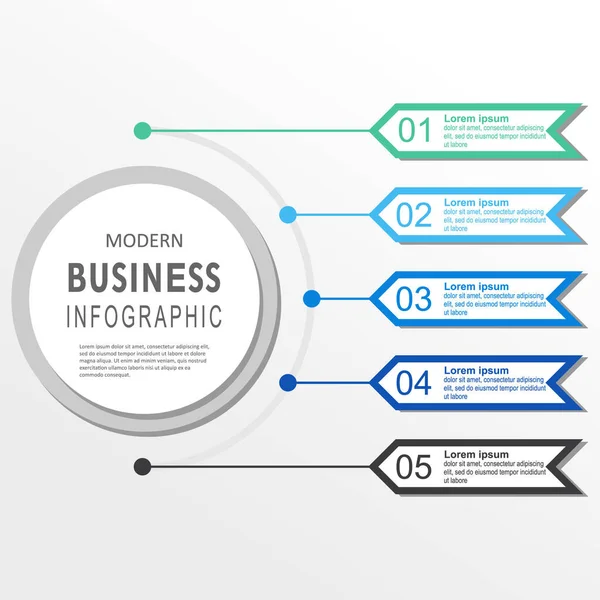 Vektor Infografik Beschriftungsvorlage Mit Symbolen Optionen Oder Schritte Infografiken Für — Stockvektor