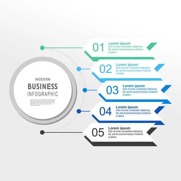 Vektor Infografik Beschriftungsvorlage Mit Symbolen Optionen Oder Schritte Infografiken Für — Stockvektor