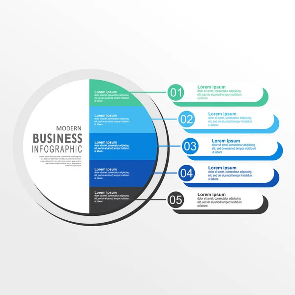 Шаблон Векторной Инфографической Метки Иконками Вариантов Шагов Инфографика Бизнес Концепции — стоковый вектор