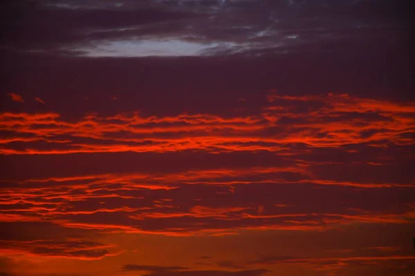 Zonsondergang Avond Prachtige Hemel Wolken Lucht — Stockfoto