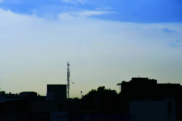 Natura Natura Nel Cielo Sera Scura Bellezza Nel Cielo Tramonto — Foto Stock