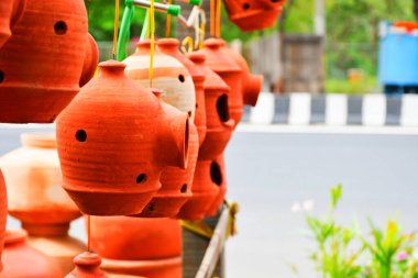 Robin ve Diğer Bahçe Kuşları için Clay Doğal Yuva Evi Yapıyor