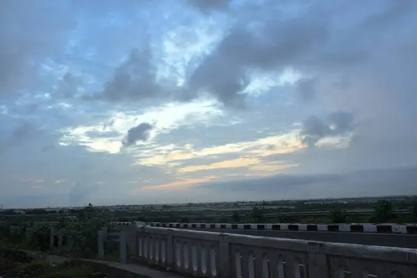 Natur Natur Himmel Dunkler Abend Schönheit Himmel Sonnenuntergang Abend Schönheit — Stockfoto