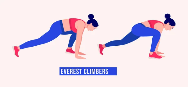 Πόδι Τραβήξτε Άσκηση Γυμναστική Γυναίκα Αερόβια Και Ασκήσεις Εικονογράφηση Διανύσματος — Διανυσματικό Αρχείο