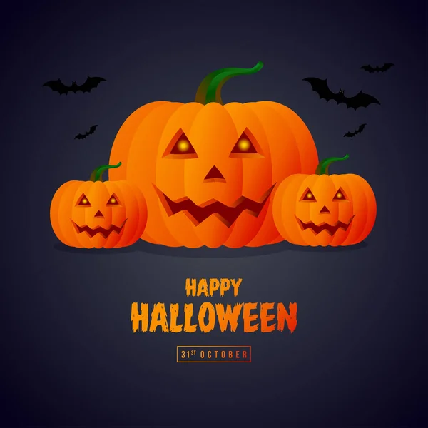 Icona Della Zucca Halloween Vettore Simbolo Autunno Halloween Spaventosa Zucca — Vettoriale Stock
