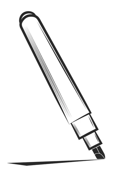 ベクトル イラスト 白い背景上のマーカー — ストックベクタ