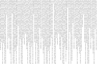 İkili kod ikili bilgisayar matris arkaplanı. 0 ve 1 numaralı teknik hacker konseptinden gelecek buhar ekranı. - Evet. Vektör illüstrasyonu