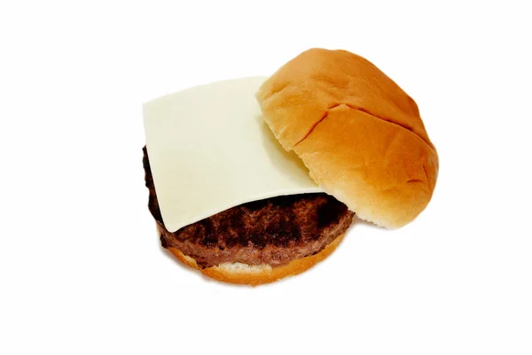 Hamburger Met Amerikaanse Kaas — Stockfoto