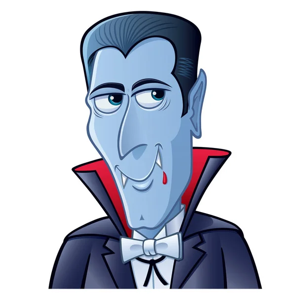 Grinning Dracula Cartoon Character — Stock Photo, Image