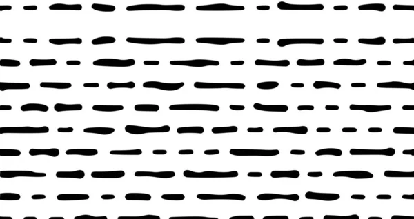 Hand Drawn Black White Ink Striped Seamless Background Seamless Black — Stock Photo, Image