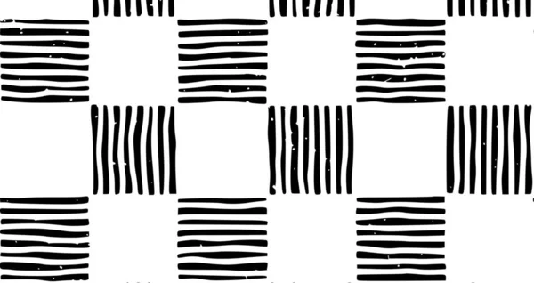 Hand Drawn Seamless Repeating Pattern Lines — Stock Photo, Image