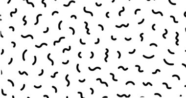 Retro arka planda kusursuz soyut geometrik desen, retro, dikişsiz, stil 80 'ler, siyah, soyut, geometrik, memphis, doku, tasarım