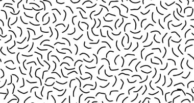 Retro arka planda kusursuz, pürüzsüz, retro, stile80 'ler, siyah, soyut, geometrik, memphis, doku, tasarım