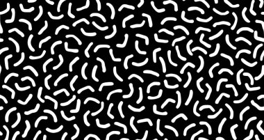 Retro arka planda kusursuz, pürüzsüz, retro, stile80 'ler, siyah, soyut, geometrik, memphis, doku, tasarım