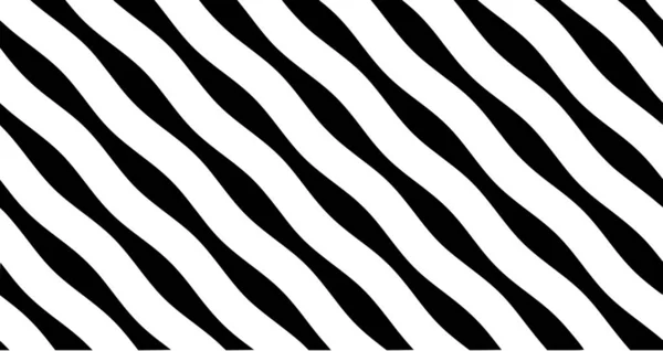 Безшовні Чорно Білі Хвилясті Лінії Візерунок Фон Чорний Безшовний Білий — стокове фото