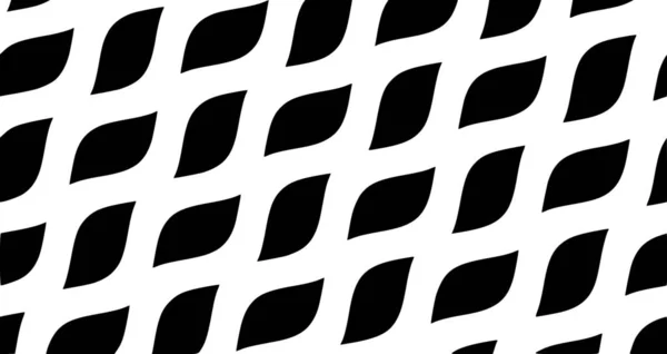 Naadloze Zwart Wit Golvende Lijnen Patroon Achtergrond Zwart Naadloos Wit — Stockfoto