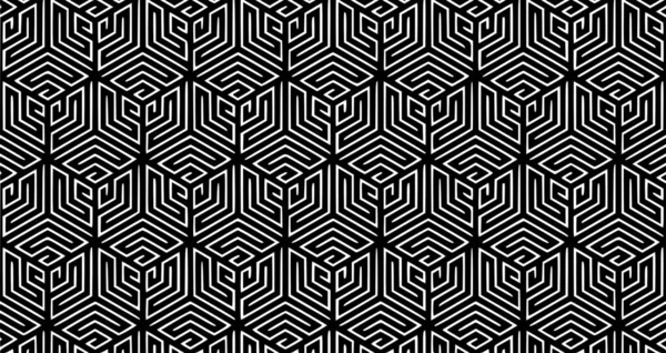 Seamless Lattice Pattern Modern Stylish Background Seamless Lattice Black Pattern — Stock Photo, Image