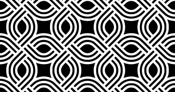 Seamless Subtle Lattice Pattern Modern Stylish Background Seamless Lattice Black — Stock Photo, Image