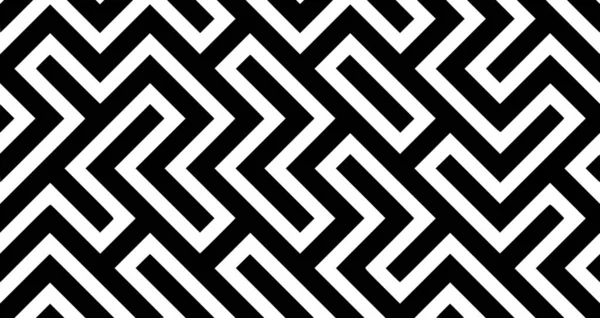 Stylish Lines Lattice Ethnic Monochrome Texture Background Lattice Black Seamless — Stock Photo, Image