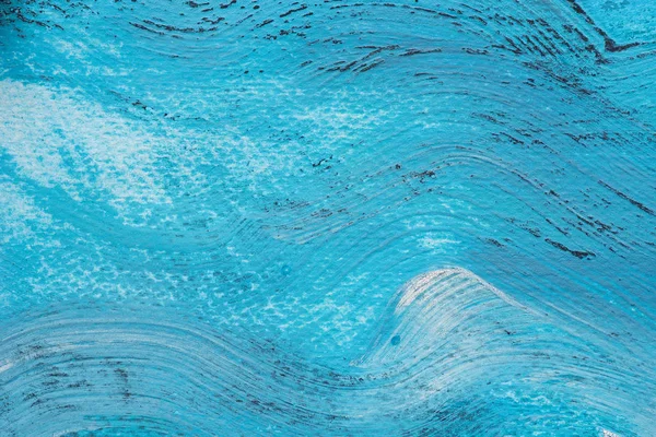 Wellenmuster Blaue Farbe Aquarell Gemalt Hintergrund Textur — Stockfoto