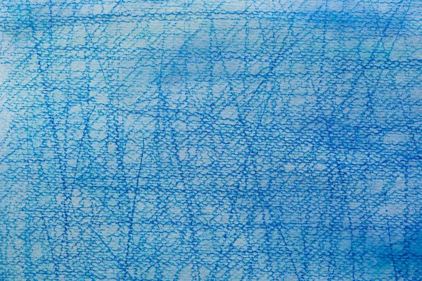 Μπλε Χρώμα Κραγιόν Doodles Αντλώντας Wtecolor Χειροποίητη Υφή Φόντου — Φωτογραφία Αρχείου