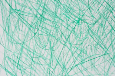 yeşil tebeşir Beyaz Kağıt arka plan dokusu üzerinde doodles