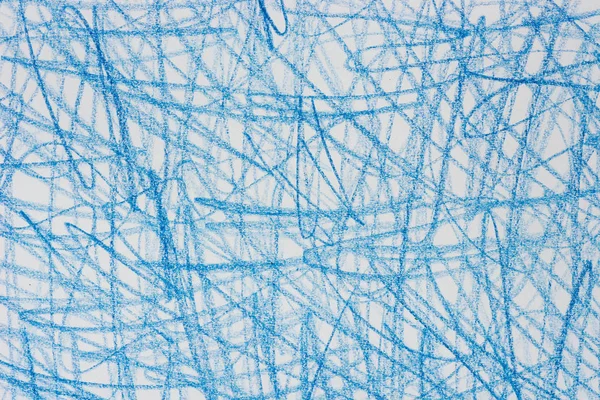 Mavi Tebeşir Beyaz Kağıt arka plan dokusu üzerinde doodles