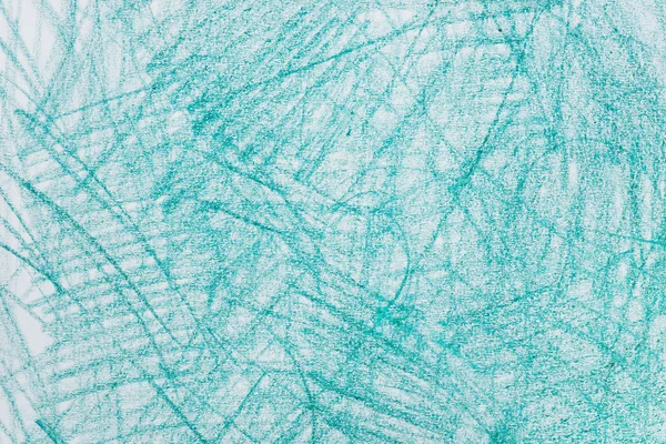 Kağıt arka plan doku üzerinde mavi renk mum boya doodles