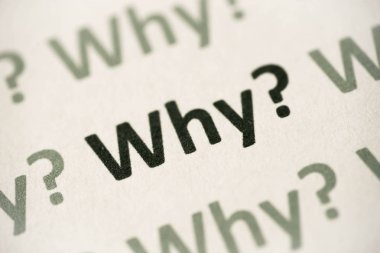 Neden beyaz kağıt makro üzerinde basılı kelime