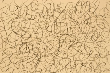 karakalem desen sarı Kağıt arka plan doku makro üzerinde çizim