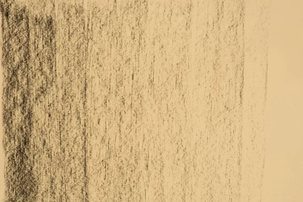 Рисунок Рисунка Древесного Угля Фоне Жёлтой Бумаги — стоковое фото