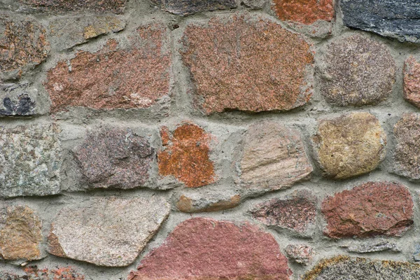 Granieten Stenen Muur Textuur Achtergrond — Stockfoto