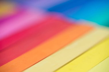 çok renkli sanatçı pastel makro seçici odak