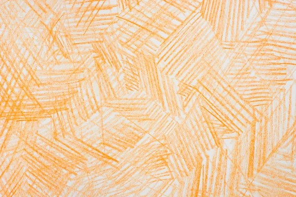 Gambar Krayon Warna Oranye Pada Tekstur Latar Belakang Kertas — Stok Foto